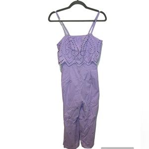 Francesca’s MI AMI Lavender Jumpsuit Size S NWT